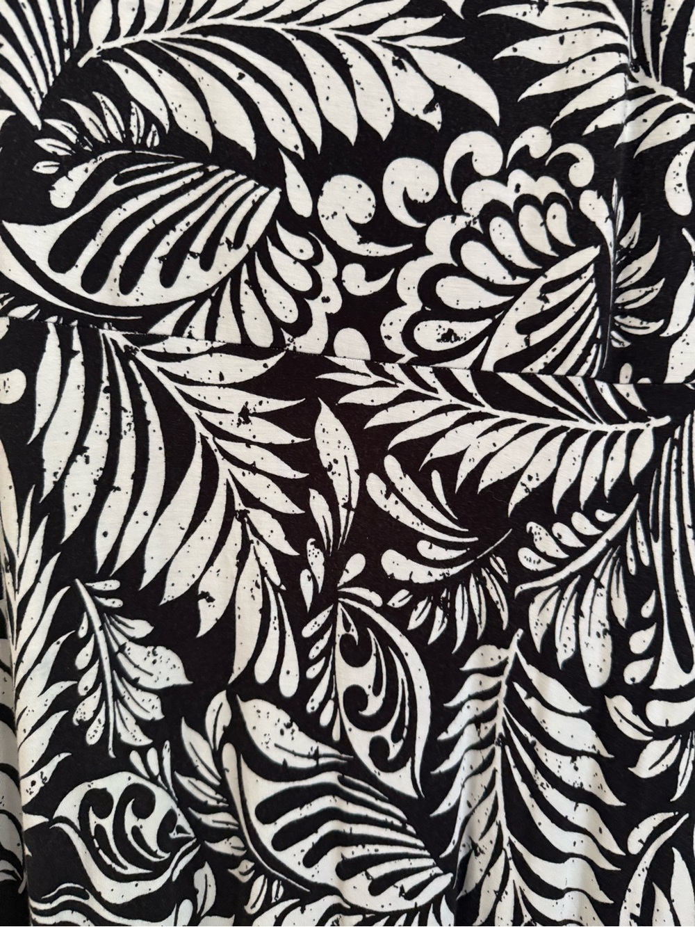 Loft XL Dress Black & Cream Floral Scoop Neck Maxi Dress Ann Taylor - Picture 4 of 4